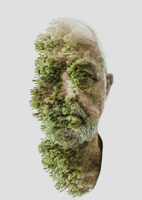 "Father" double exposure by Alessio Albi #design #exposure #father #photography #nature #double #art