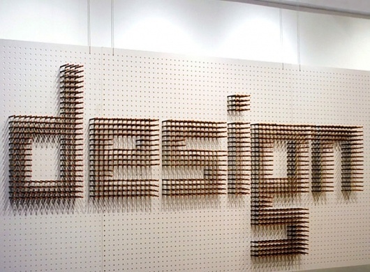 good_design_lasts2.jpg (JPEG Image, 678 × 500 pixels) #design #intallation #exhibit #type #typography