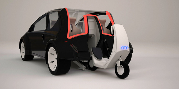 Audi prototype, Mobility for 2030 #saudi #electric #2030 #scooter #mobility #car