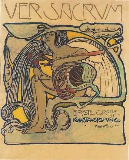 File:Kolo Moser - Plakatentwurf - 1897.jpeg - Wikimedia Commons #mag #ver #vienna #sacrum #cover #art #moser #koloman #secession