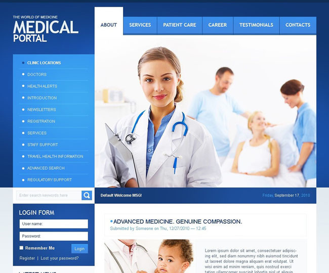 Medical and Health Drupal Themes
