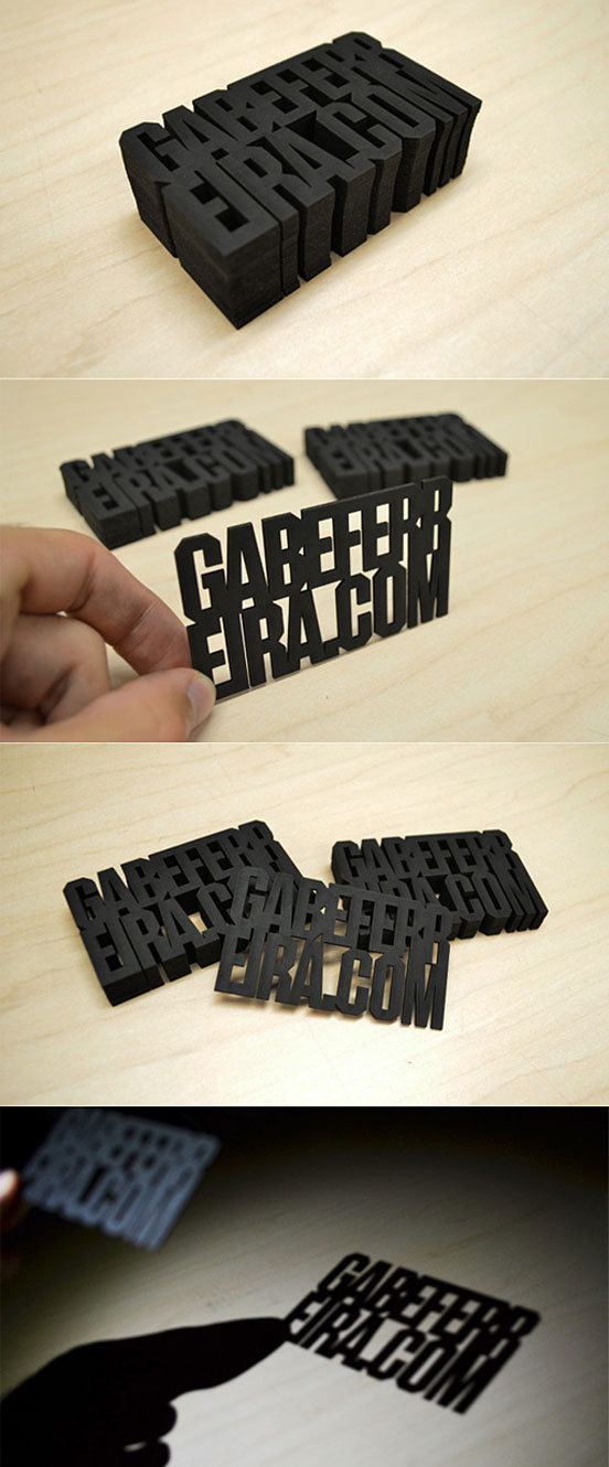 Laser Cut Business Cards #type