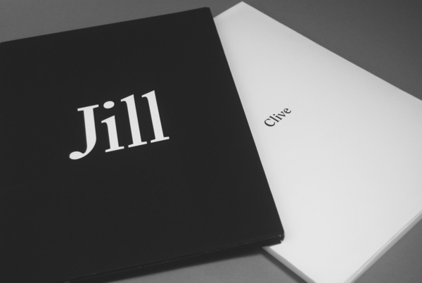 Jill/Clive (ISTD 2010) on Behance #memory #jill #infography #clive #black #clearface #full #dates #istd #typography