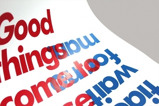 Contradictions - Charlie De Grussa #blue #screenprint #red #typography