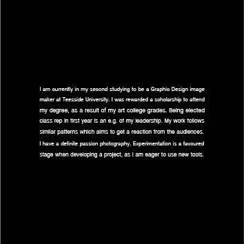 Self promotion (second year) #information #front #white #self #design #graphic #book #black #logo #circles #mirror #illustration #identity #and #type #promotion #mailer #spotlight #spot #typography