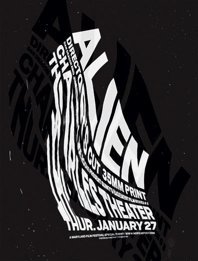 Post Typography : News #alien #posttypography