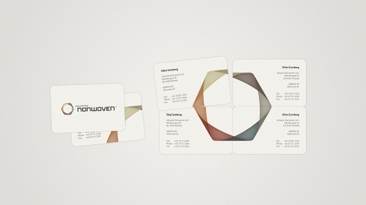Advance Nonwoven - Identity on the Behance Network #muted #color #advance #nonwoven #identity #hexagon