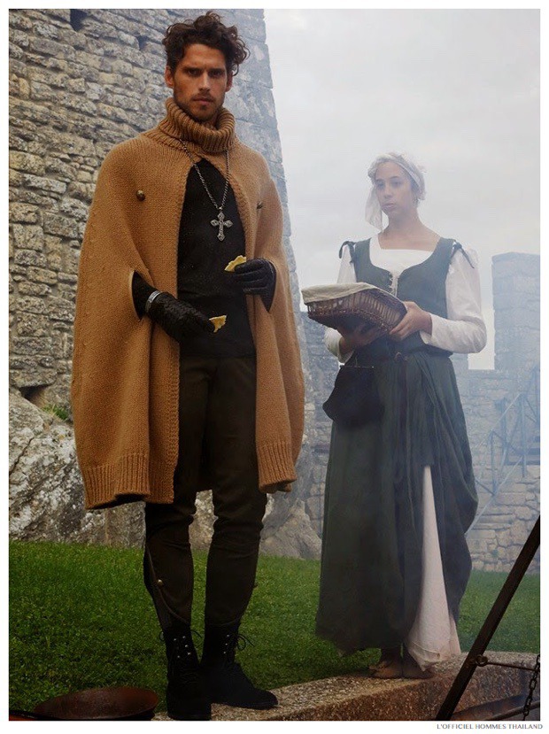 Dolce & Gabbana's Medieval Fall 2014 Collection Inspires L'Officiel Hommes Thailand Fashion Editorial