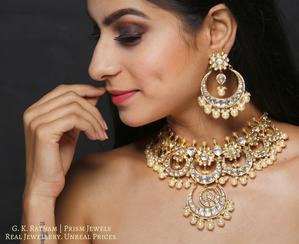 Choker Necklace Set - gold diamond polki kundan meena jadau jewellery