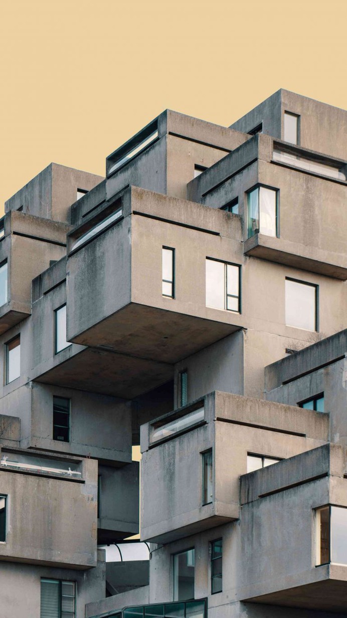 Concrete House iPhone Wallpaper