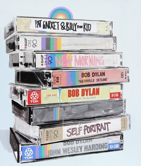 WORKS « Dane Lovett #acrylic #on #vhs #canvas #rainbow