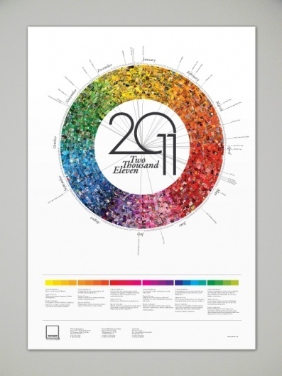 Pantone Calendar on the Behance Network #colors #pantone