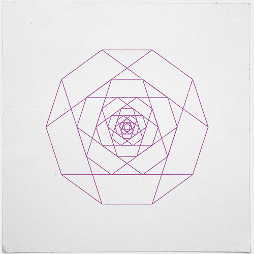 #281 Another rose – A new minimal geometric composition each day