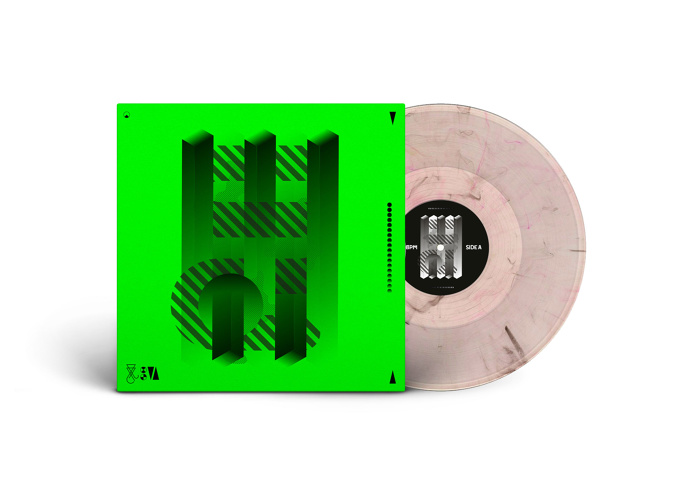 200 BPM VINYL #gabber #vinyl #neon #fluo #pink #marble #minimal #geometric #gradient #isoteric #BPM #music #edouardspriet