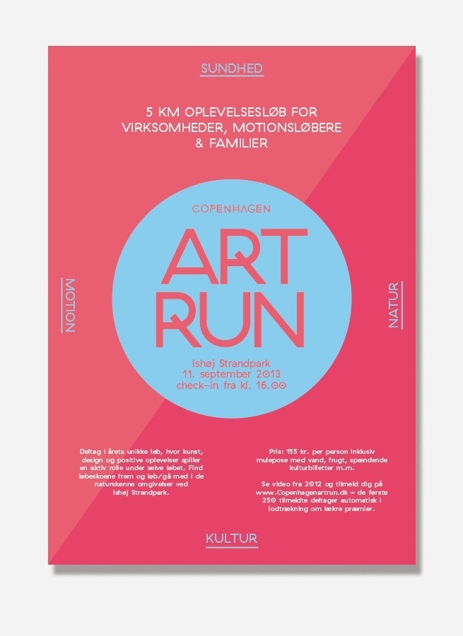 Visual identity for Art Run, Copenhagen. Made by: shft.dk #visual #branding #shft #design #graphic #identity