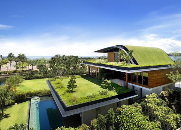CJWHO ™ (Unique Sloping Roof Garden + Meera Sky Garden...) #design #roof #architecture #garden #singapore #green