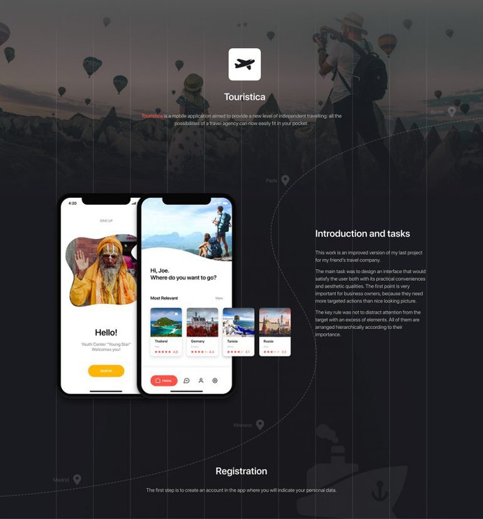 Touristica – Travel Agency Application