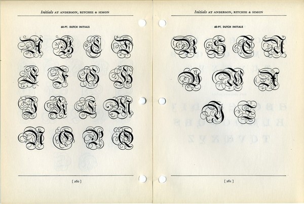 Ornamental inital caps type specimen #type #specimen #typography