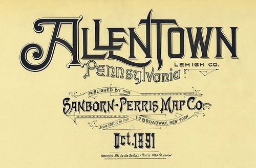 BibliOdyssey: Sanborn Fire Insurance Map Typography #typography