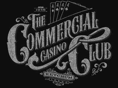 Dribbble - The Commercial Club (Full View) by Alex Rinker #tshirt #typography