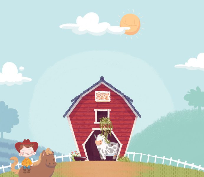 Farm Boy | isaac's first birthday identity by teehaus.co