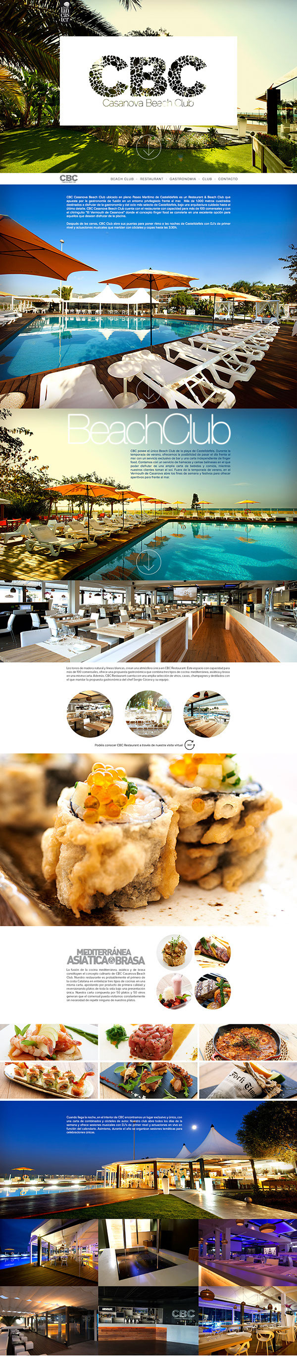 CBC Casanova Beach Club on Behance #restaurant