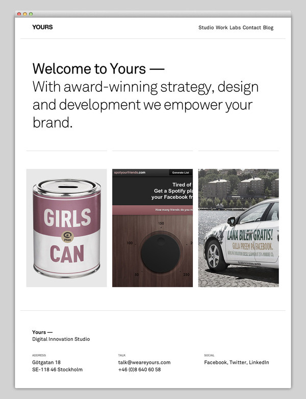 Yours #website #layout #design #web