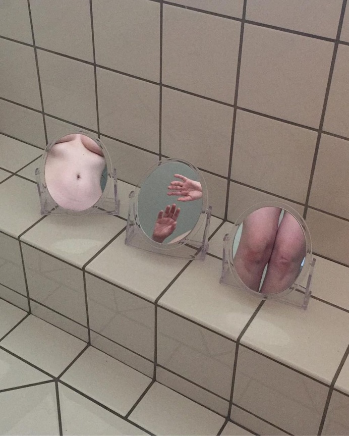 Michele Bisaillon Transforms Mirror Reflections Into Delicate Collages
