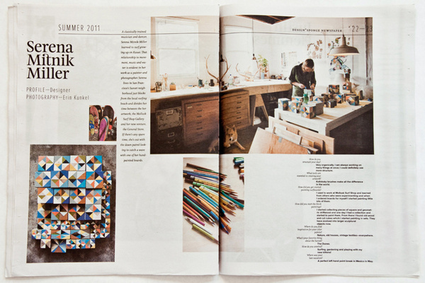 Design*Sponge Summer 2011 Newspaper #dye #lab #print #newspaper #editorial