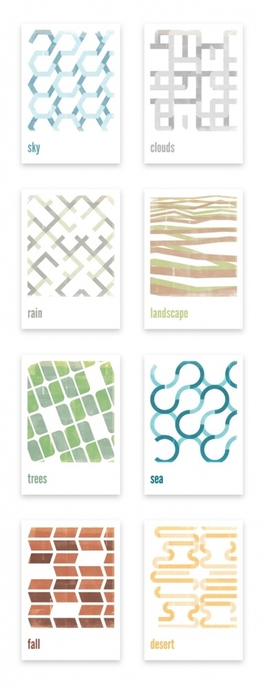 Minimal Retro Posters on the Behance Network #pattern #design #graphic #poster