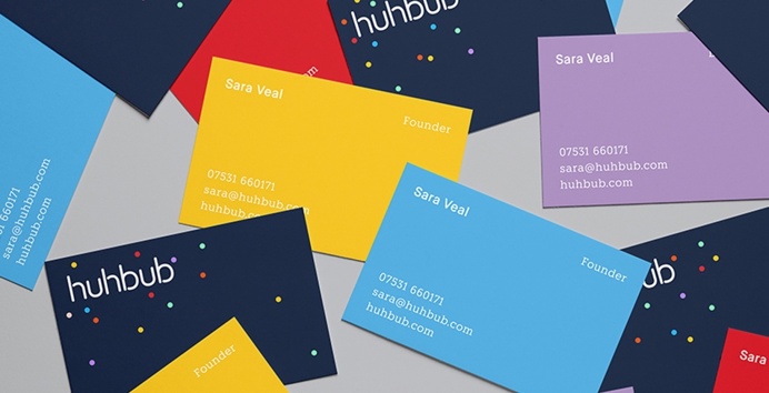 hibhub branding corporate design identity business card logo logotype animated beautiful minimal color colors colorful print website mindspa