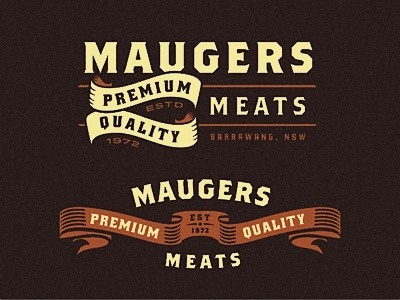Maugers_meats_logo_explorations #meat
