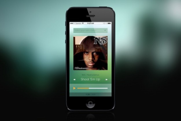 Music player mobile flat design Free Psd. See more inspiration related to Music, Cover, Design, Mobile, Flat, Radio, Flat design, Cover design, Simple, Player, Station, Horizontal and Select on Freepik.