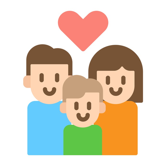 See more icon inspiration related to mother, father, daughter, love, love and romance, parents, united, family, together, user, happy and people on Flaticon.