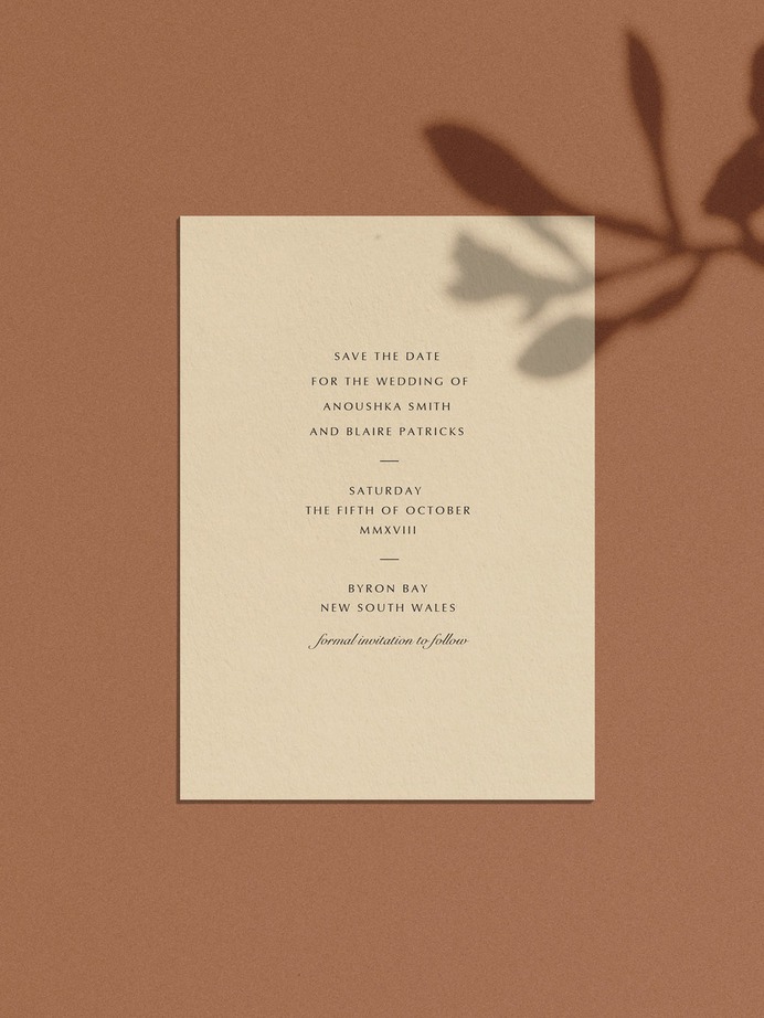modern minimal simple wedding invitations stationery