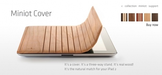 Miniot Cover #cover #wood #ipad