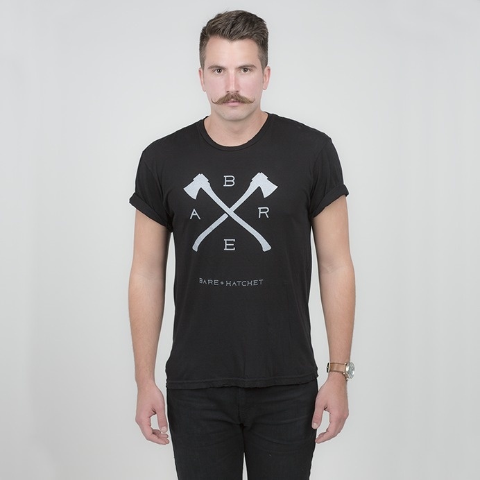 Cutters Tee | Bare & Hatchet #model #hatchet #apparel #beard #axe #shirt #mustache #t-shirt #menswear #fashion #man