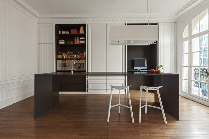 invisible kitchen by i29 interior architects seems to disappear in space #cucina