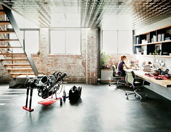Beautiful Interiors: Williamsburg Loft by David Karp #retro #interior #clean #old