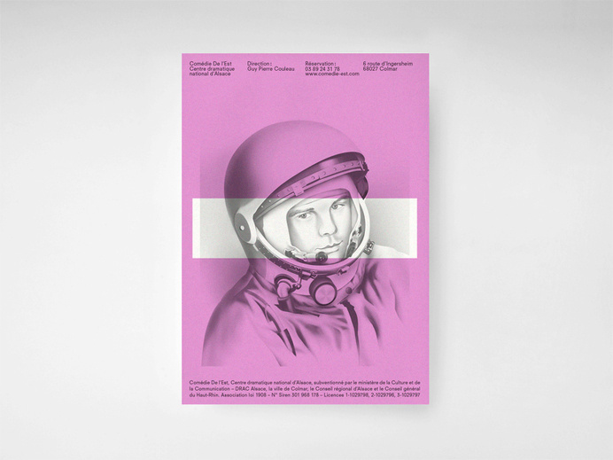 Claudiabasel Grafik & Interaktion #poster #astronaut #pink #space