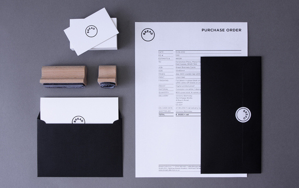 Bread Branding bread collective bread collective #stamp #rubber #business #card #envelope #stationery #letterhead