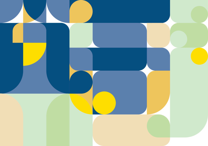 Nod Young, shapes, color, bright, fun