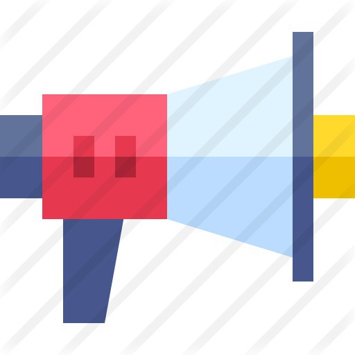 See more icon inspiration related to promotion, announcer, announcement, shout, bullhorn, loudspeaker, electronics, megaphone, communications and marketing on Flaticon.