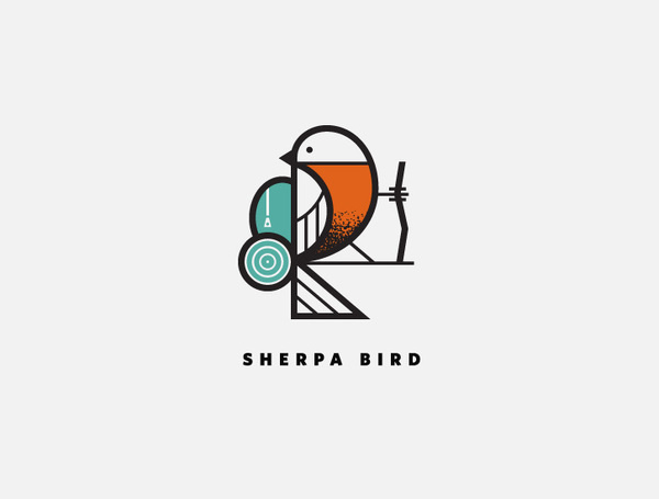 Sherpa Bird #j #logo #fletcher