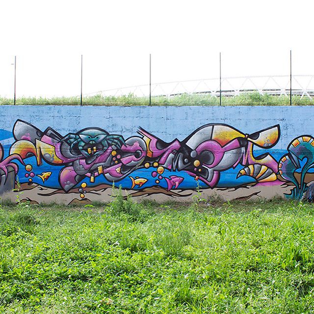 Graffiti wall #graffiti #streetart #happy #handdrawing #drawing #pencil #lettering #numbers #fantasy #aerosolart #streetstyle #graffitiart #urban #color #piece #spray #spraycanart #sketch #7913 #colorificioastrale