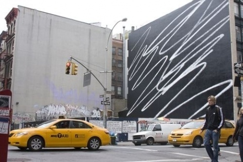 Design Envy · Scribble: Karl Haendel #painting #scribble #mural #art
