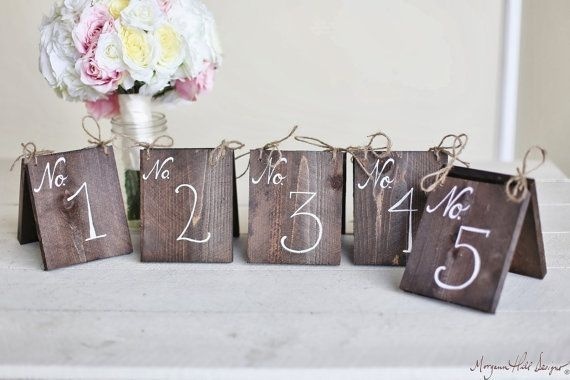 Wedding Tent Table Numbers Wood Barn Wedding Item by braggingbags, $12.50 #wood