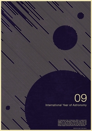 excites | Graphic Designer | Simon C Page #year #print #astronomy #graphic #poster