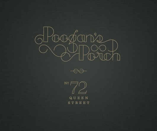Poogan's Porch | Identity Designed #design #typography