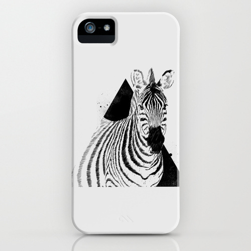 Zebra iPhone & iPod Case #fashion #illustration #triangle #zebra